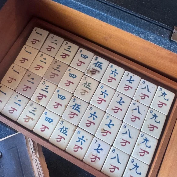 1920s Vintage Mah-Jong Set with Original Rule Book – Vintage U.S. Edition - Picture 4 of 8
